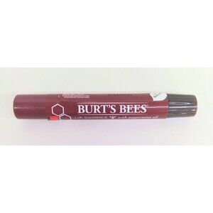 Plum Lip Shimmer Burt's Bees Peppermint Essential Oil 0.09Oz Factory Sealed New